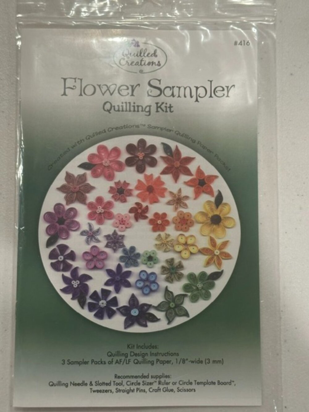 NEW Quilled Creations Flower Sampler Quilling Kit #416